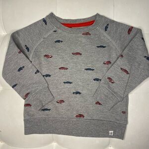 Like New Sovereign Code boys car crewneck / HEATHER GREY